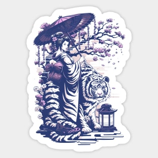 Geisha tiger shogun’s Geisha 87006 Sticker